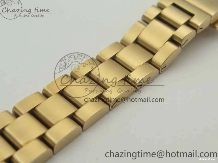 0418 Bright Aqua Terra Ladies 35mm RG V6F Best Edition Brown Dial On RG Bracelet A 8101